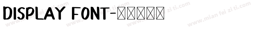 Display Font字体转换
